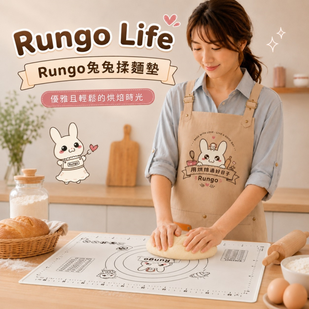 Rungo Life 兔兔揉麵墊